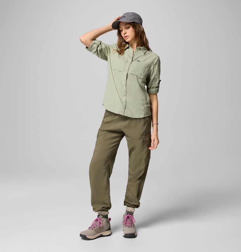 Women's Skien Valley Long Sleeve Shirt, Color: Safari, image 7