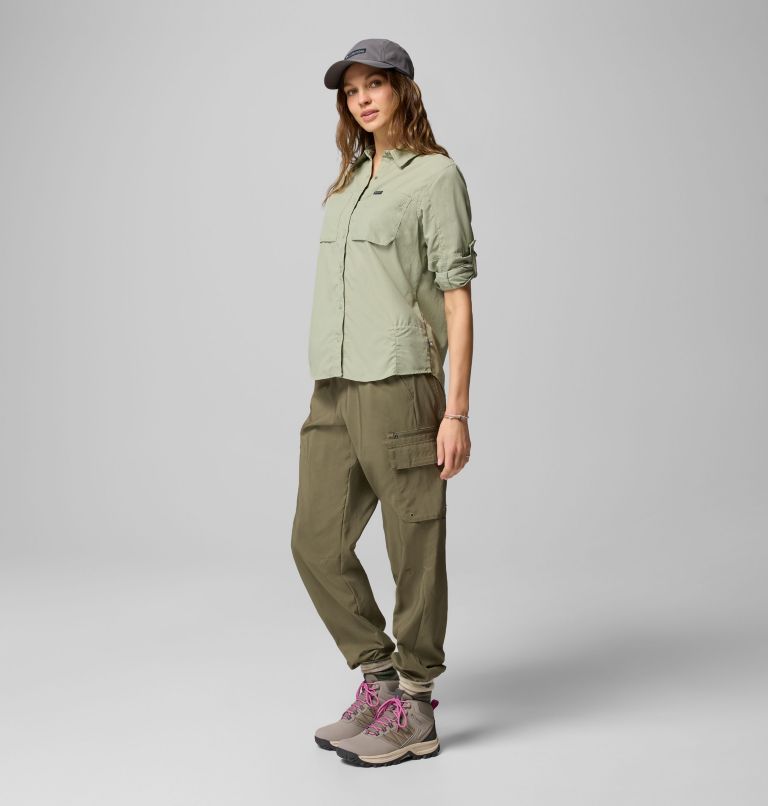 Women's Skien Valley Long Sleeve Shirt, Color: Safari, image 7