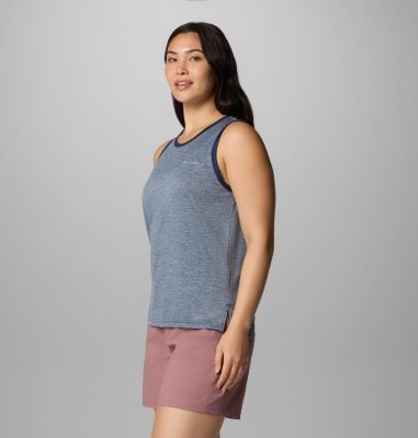Women's BlueVista Hill Technical Tank, Color: Collegiate Navy Heather, image 3