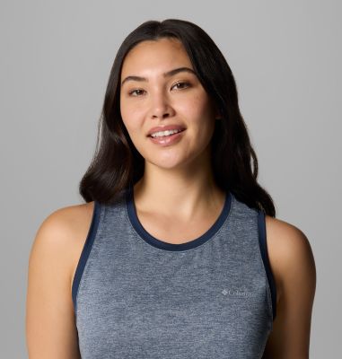 Women's BlueVista Hill Technical Tank, Color: Collegiate Navy Heather, image 4