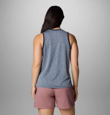 Women's BlueVista Hill Technical Tank, Color: Collegiate Navy Heather, image 2
