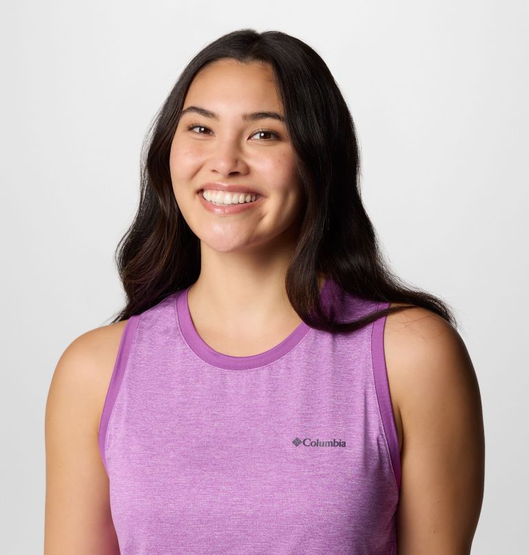 Women's BlueVista Hill Tank, Color: Razzle Heather, image 4