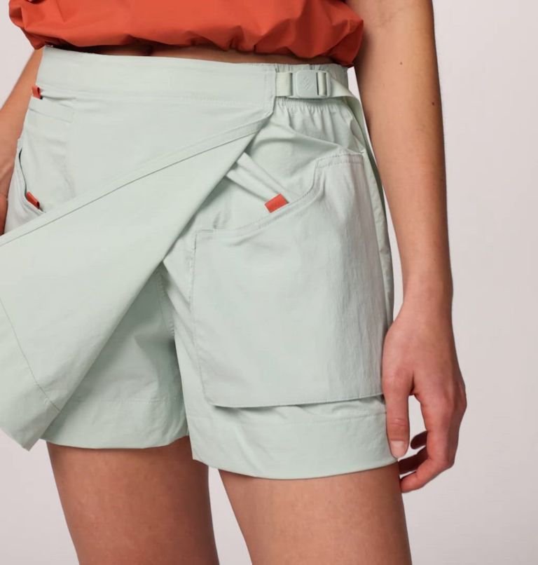 Women's Cove Beach Skort, Color: Cool Green