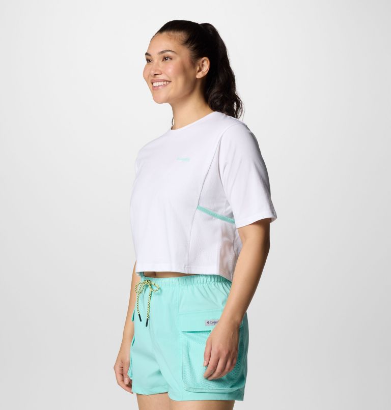 Women's PFG Open Water Short Sleeve T-Shirt, Color: White, White, image 3