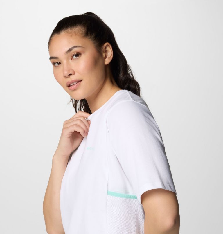 Women's PFG Open Water Short Sleeve T-Shirt, Color: White, White, image 4