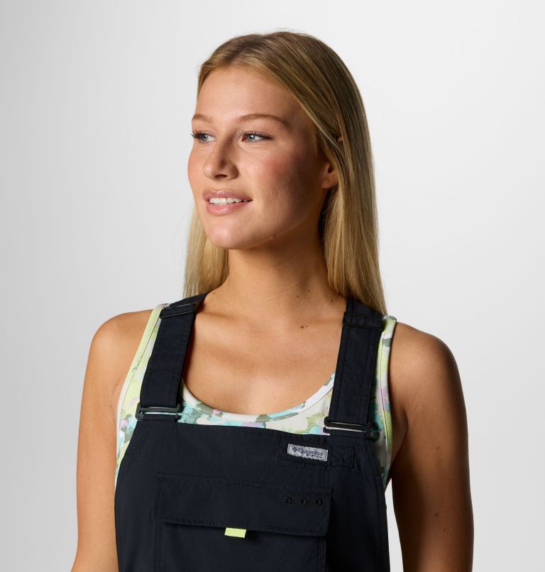 Women's PFG Open Water Short Overalls, Color: Black, image 4