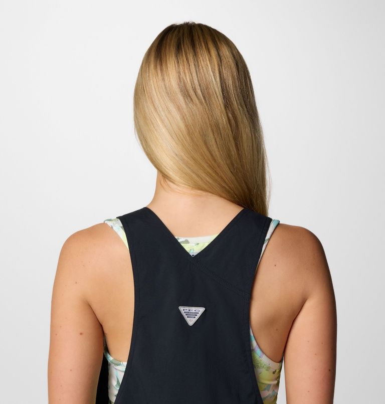 Women's PFG Open Water Short Overalls, Color: Black, image 5