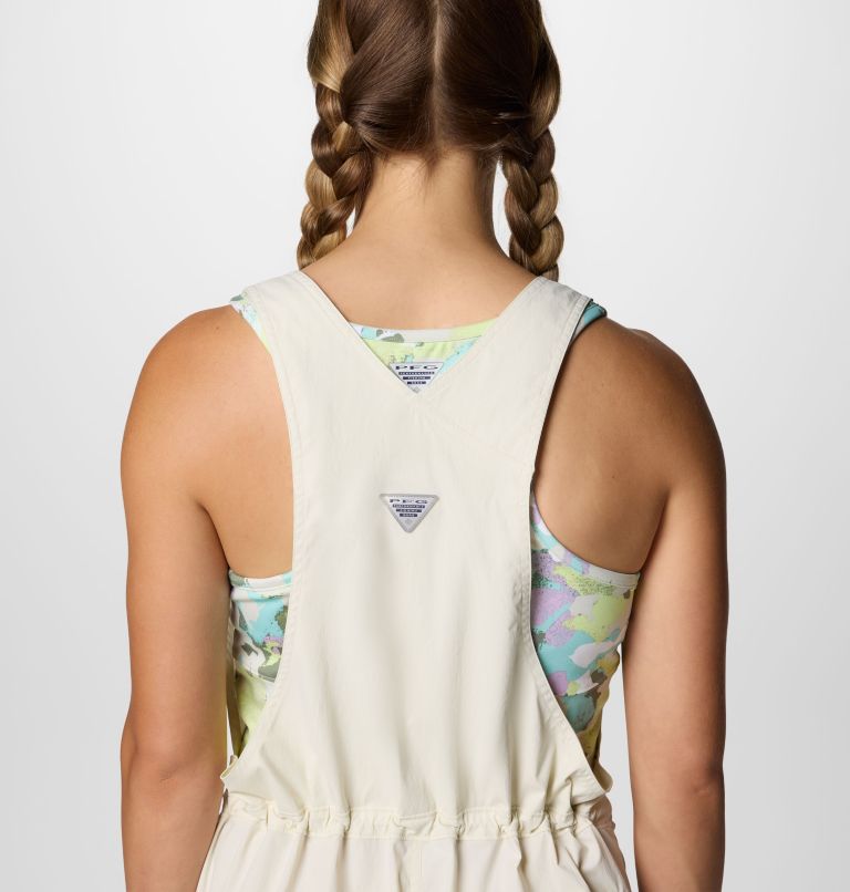 Women's PFG Open Water Short Overalls, Color: Stone, image 5
