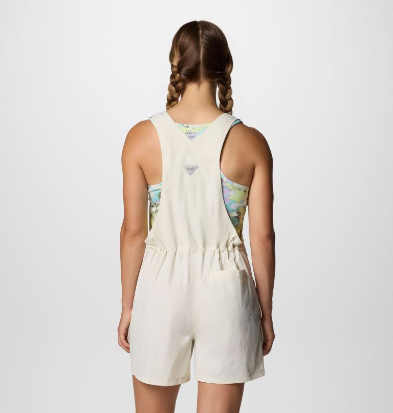 Women's PFG Open Water Short Overalls, Color: Stone, image 2