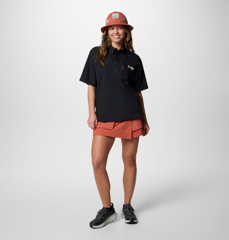 Cove Beach Kurzarm-Hemd aus Gewebe für Unisex, Color: Black, image 4
