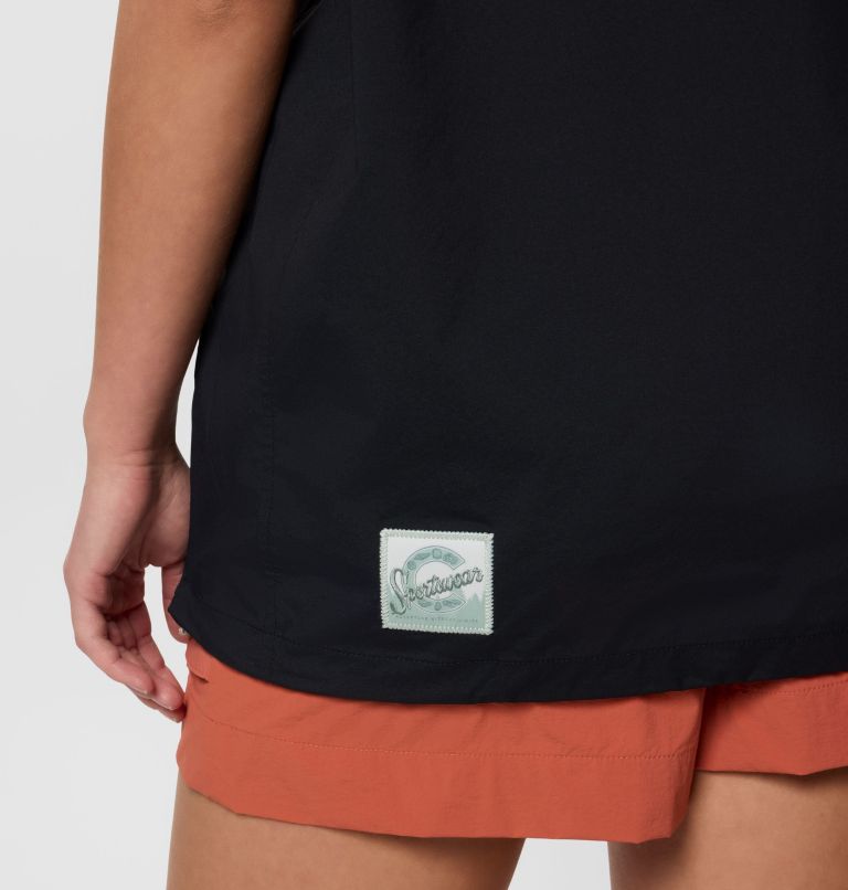 Cove Beach Kurzarm-Hemd aus Gewebe für Unisex, Color: Black, image 10