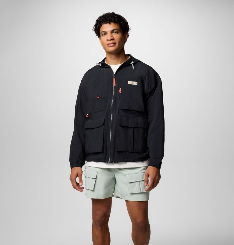 Cove Beach Windbreaker, Color: Black, image 1