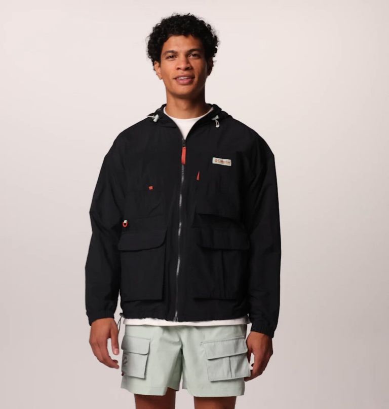 Cove Beach Windbreaker, Color: Black