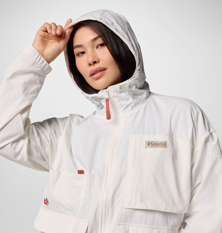 Unisex Cove Beach Windbreaker, Color: Sea Salt, image 6