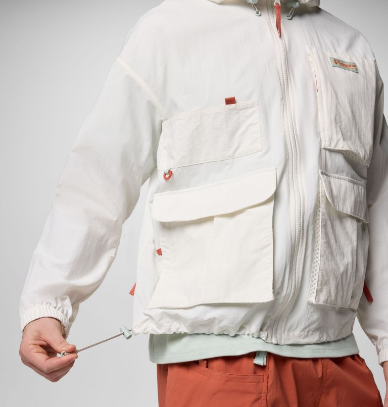 Unisex Cove Beach Windbreaker, Color: Sea Salt, image 7