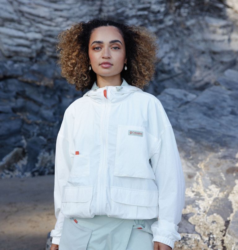 Unisex Cove Beach Windbreaker, Color: Sea Salt, image 11