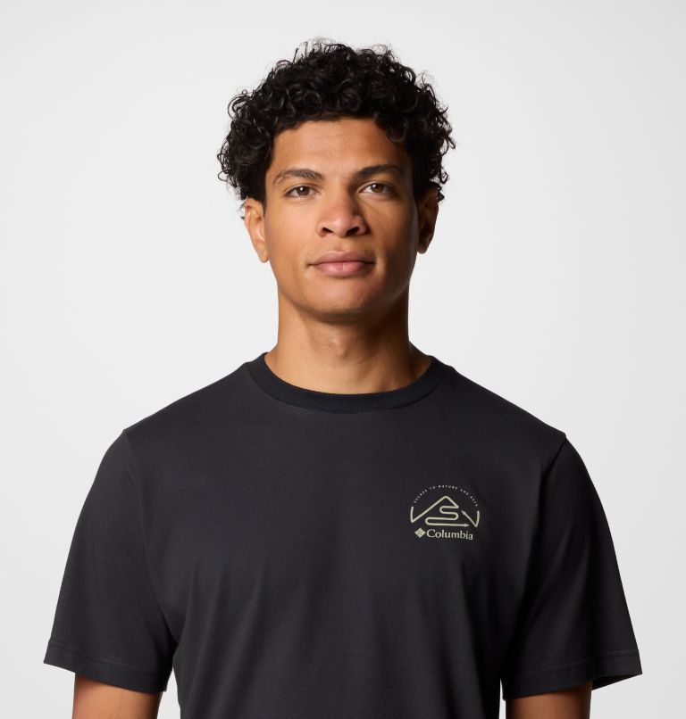 Men's Tunnel Valley Graphic Technical T-Shirt, Color: Black, Naturally Inclined, image 5