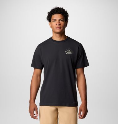Men's Tunnel Valley Graphic Technical T-Shirt, Color: Black, Naturally Inclined, image 1