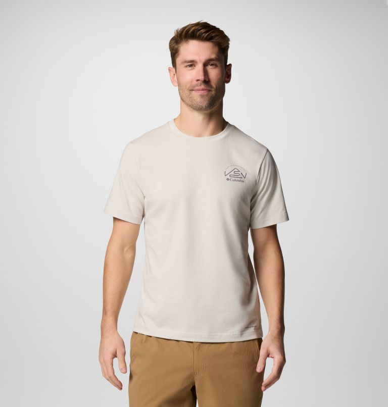T-shirt Technique Graphique Tunnel Valley Homme, Color: Dark Stone, Naturally Inclined, image 1