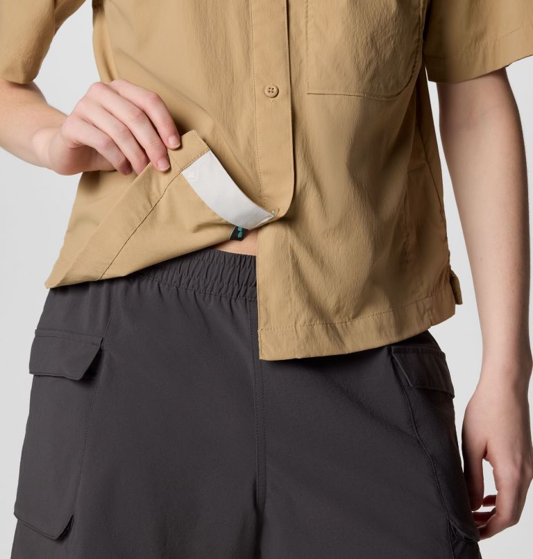 Women's PFG Wild Cast Short Sleeve Shirt, Color: Beach, image 6