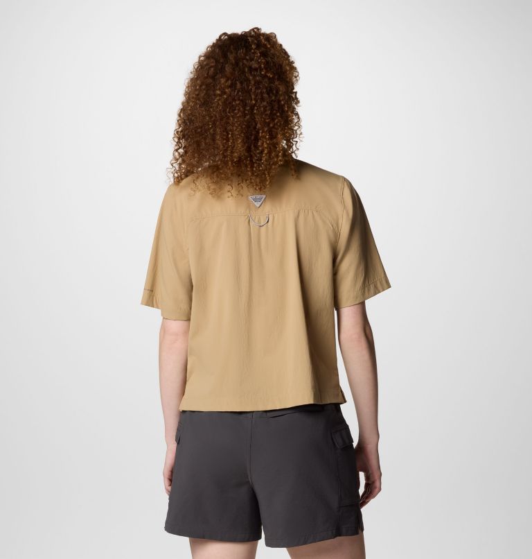 Women's PFG Wild Cast Short Sleeve Shirt, Color: Beach, image 2
