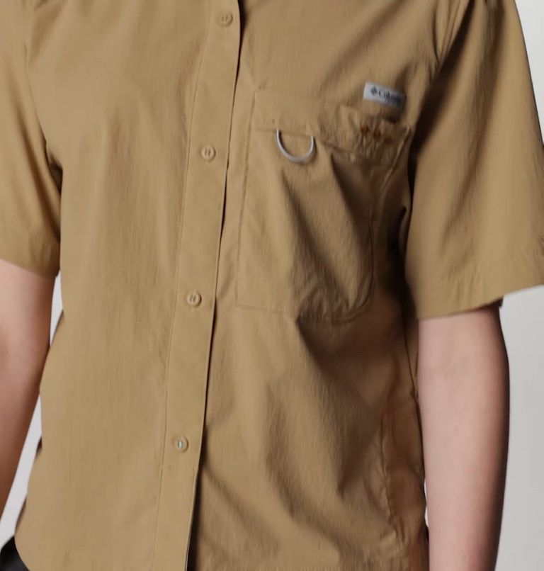 Women's PFG Wild Cast Short Sleeve Shirt, Color: Beach