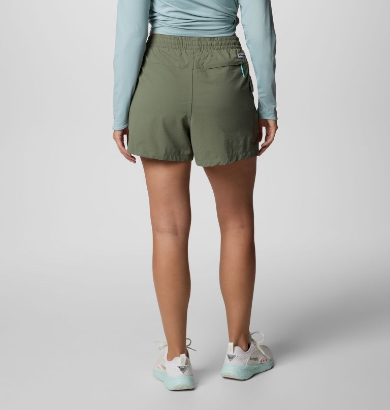 Women's PFG Wild Cast Shorts, Color: Cypress, image 2