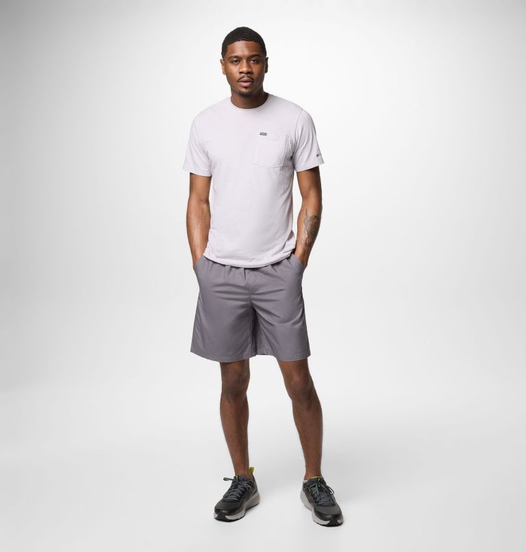 Men's Washed Out Easy Shorts, Color: City Grey, image 2