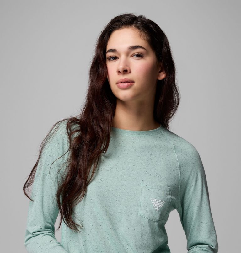 Women's PFG Uncharted Neps Long Sleeve Shirt, Color: Misty Jade, image 5