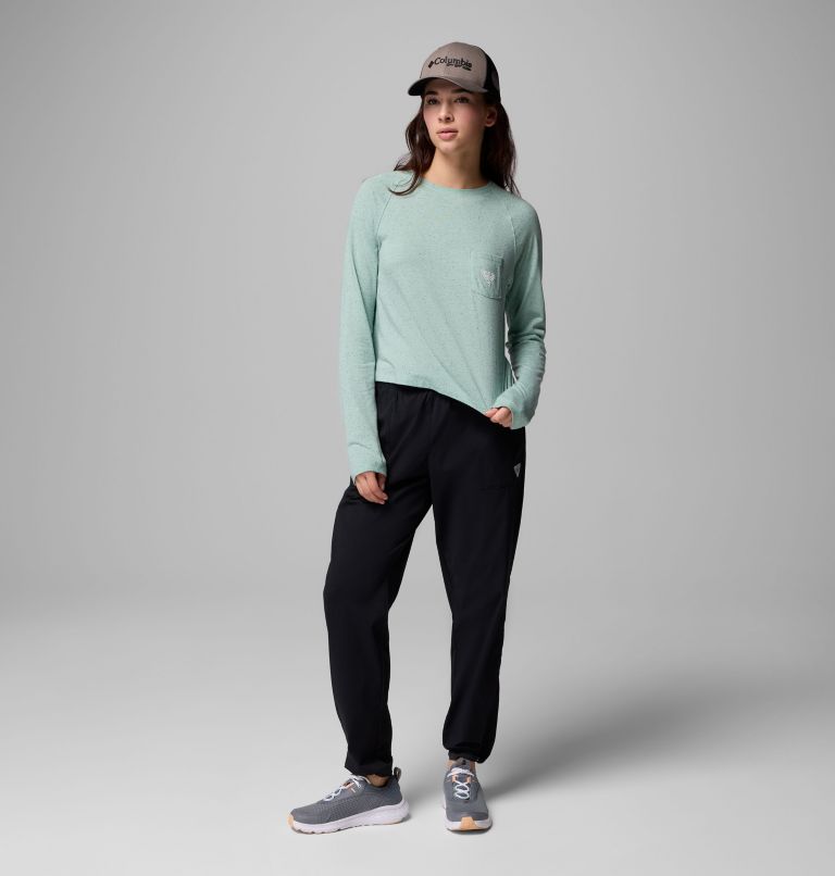 Women's PFG Uncharted Neps Long Sleeve Shirt, Color: Misty Jade, image 7