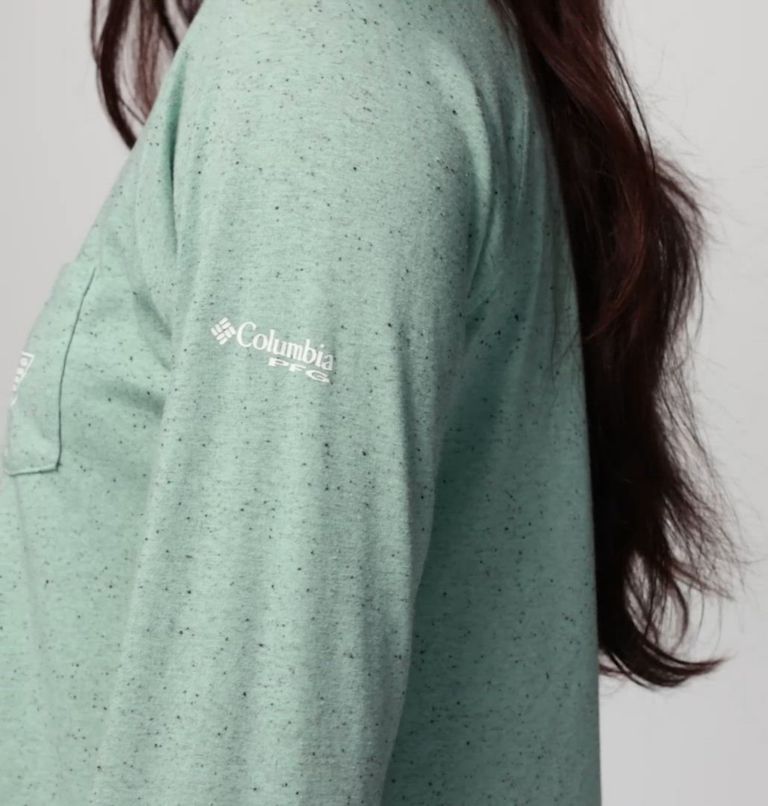 Women's PFG Uncharted Neps Long Sleeve Shirt, Color: Misty Jade