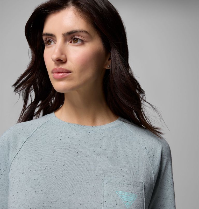 Women's PFG Uncharted Neps Long Sleeve Shirt, Color: Crushed Blue, image 5