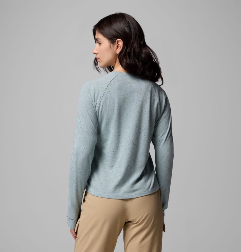Women's PFG Uncharted Neps Long Sleeve Shirt, Color: Crushed Blue, image 3