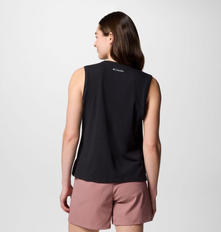 Women's Sun Trek Tank II, Color: Black, image 2