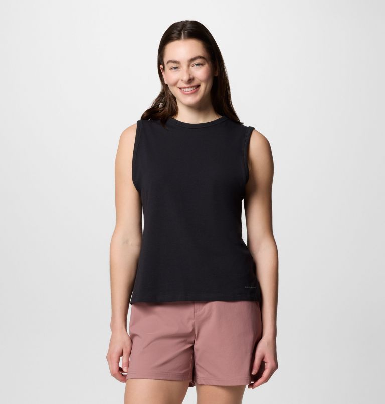 Women's Sun Trek Tank II, Color: Black, image 1
