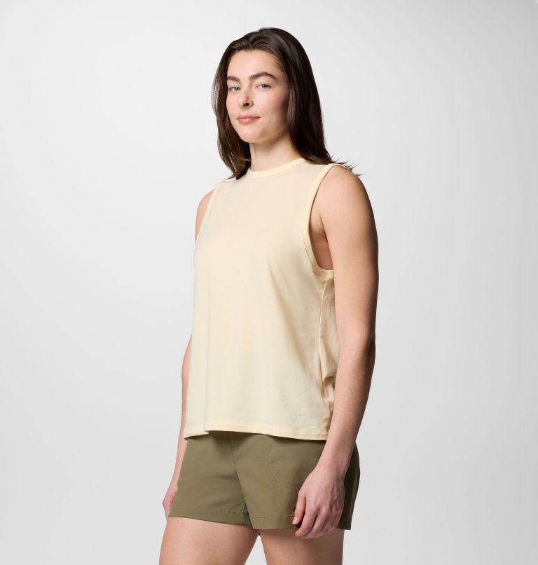 Women's Sun Trek Tank II, Color: Lemon Wash, image 3