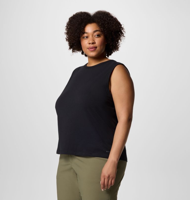 Women's Sun Trek Tank II - Plus Size, Color: Black, image 3