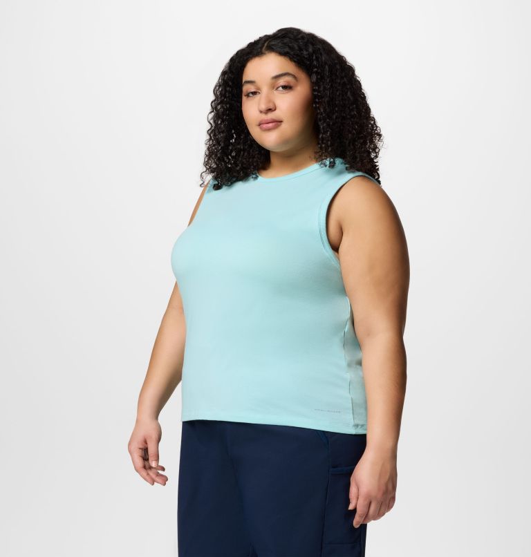 Women's Sun Trek Tank II - Plus Size, Color: Spray, image 3
