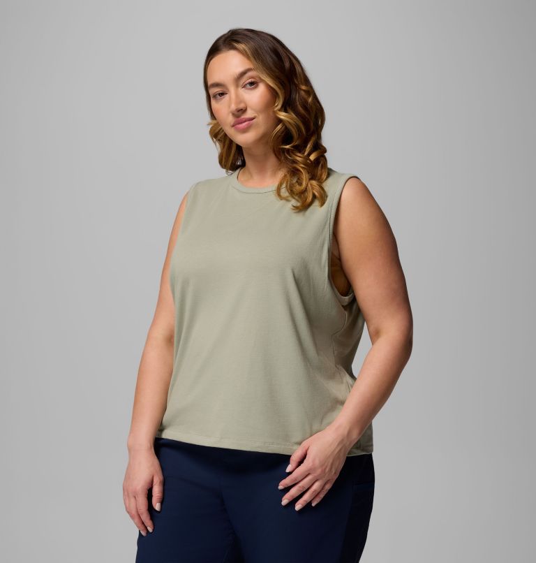 Women's Sun Trek Tank II - Plus Size, Color: Safari, image 4