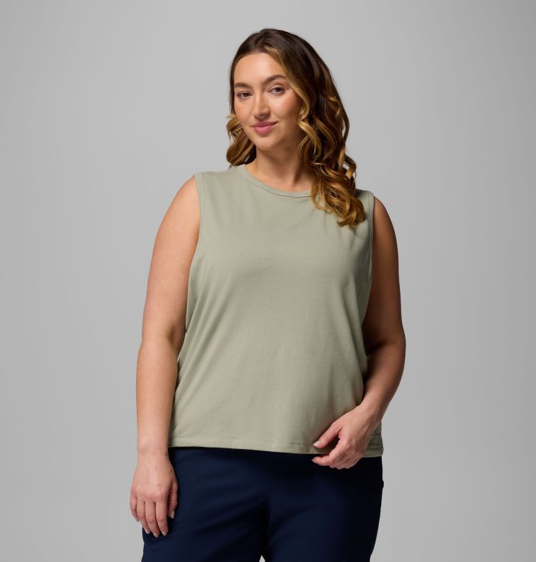 Women's Sun Trek Tank II - Plus Size, Color: Safari, image 1