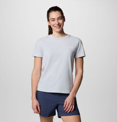 Women's Sun Trek Short Sleeve Shirt II, Color: Cirrus Grey Heather, image 1