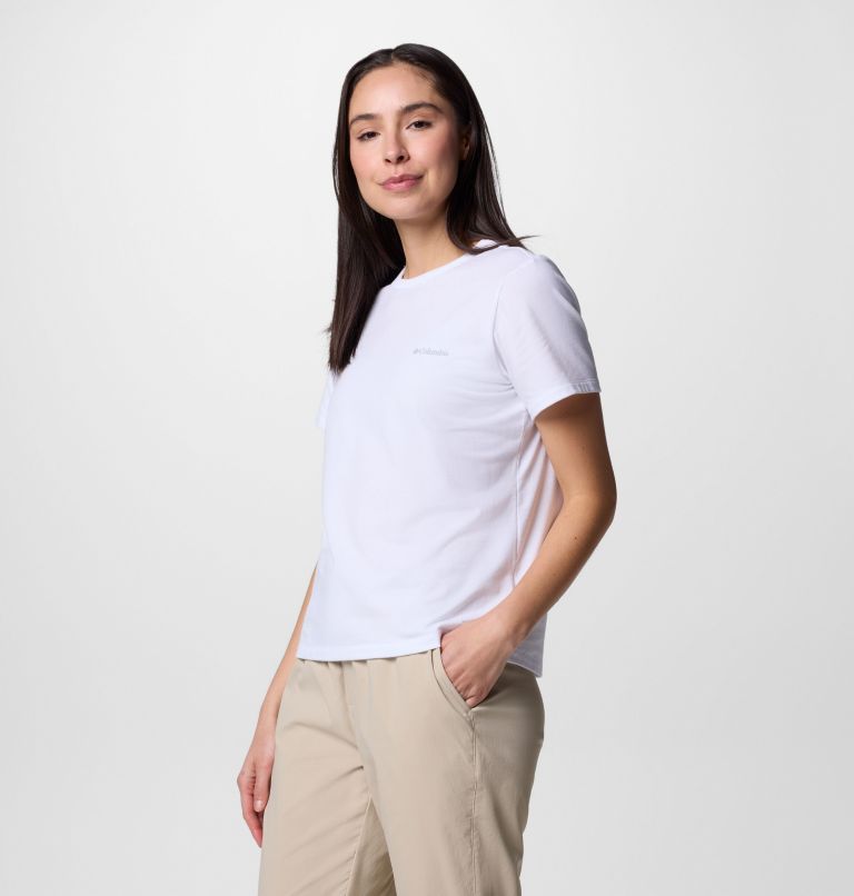 Women's Sun Trek Short Sleeve Shirt II, Color: White, image 3