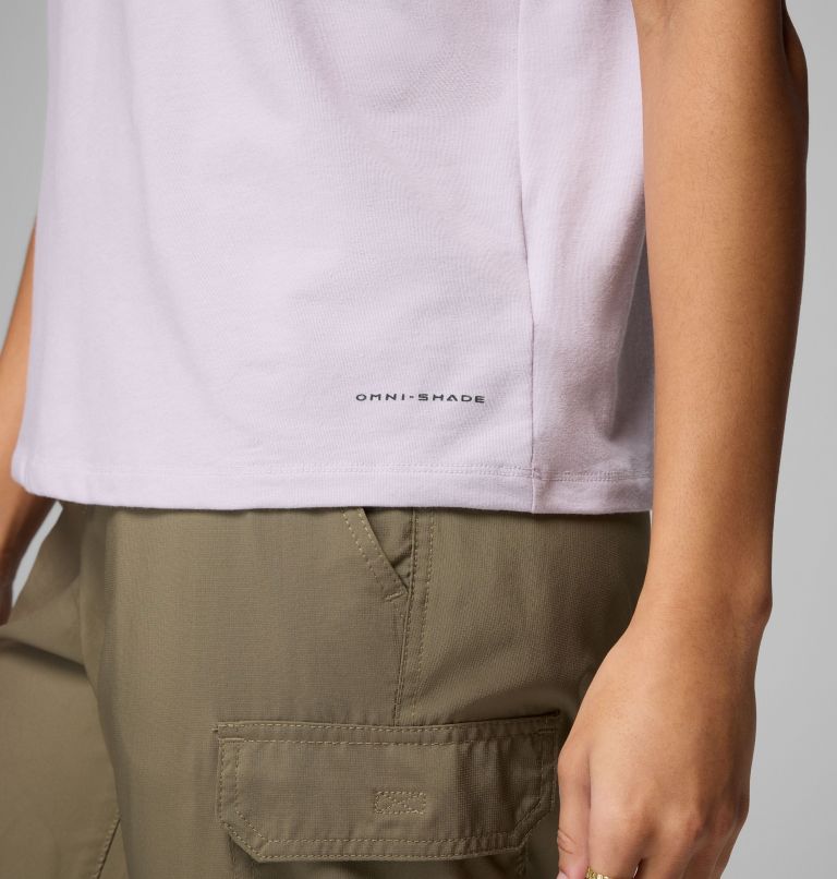 Women's Sun Trek Short Sleeve Shirt II, Color: Lavender Pearl, image 6