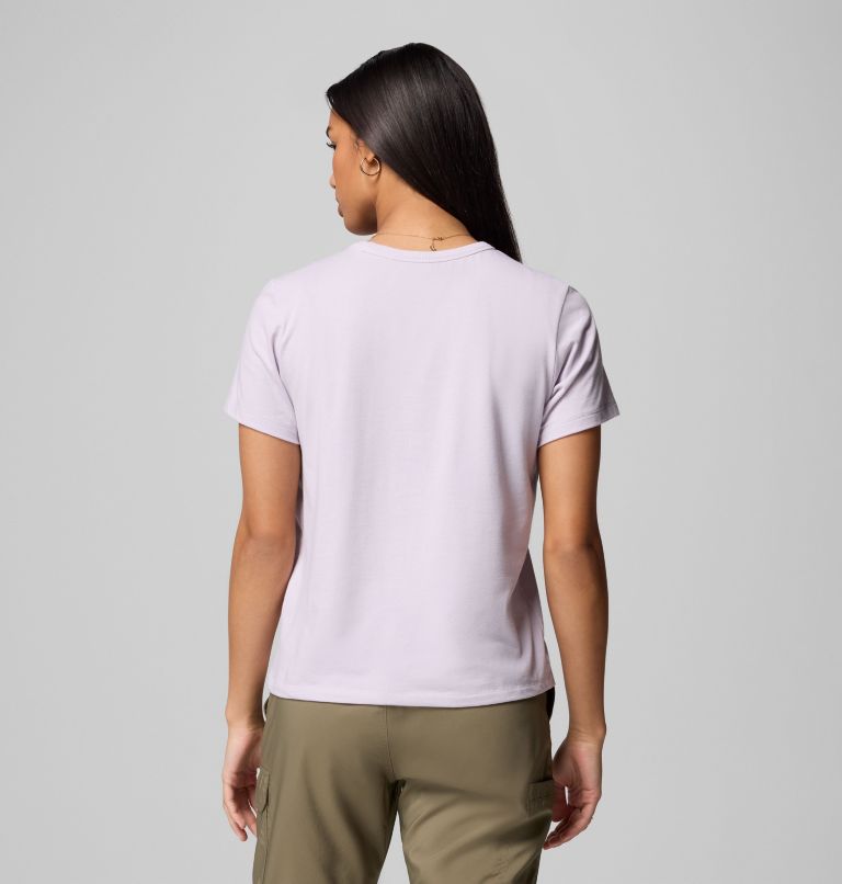 Women's Sun Trek Short Sleeve Shirt II, Color: Lavender Pearl, image 3