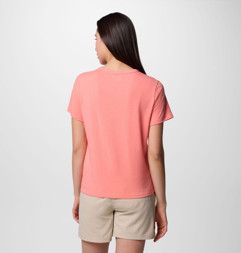 Women's Sun Trek Short Sleeve Shirt II, Color: Alpenglow, image 2