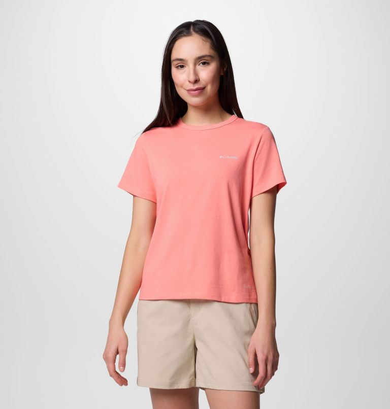 Women's Sun Trek Short Sleeve Shirt II, Color: Alpenglow, image 1