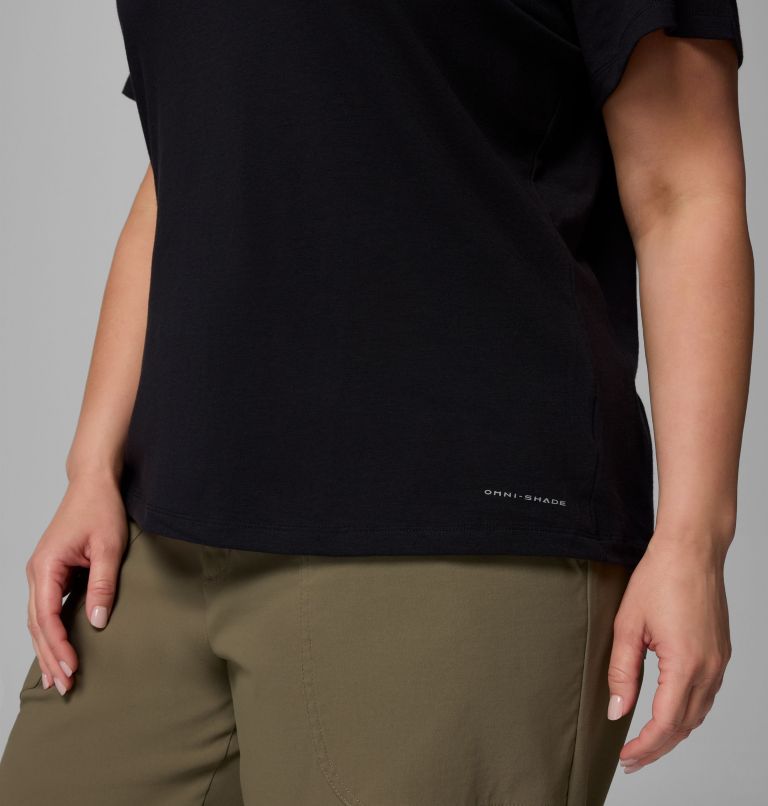 Women's Sun Trek Short Sleeve Shirt II - Plus Size, Color: Black, image 6