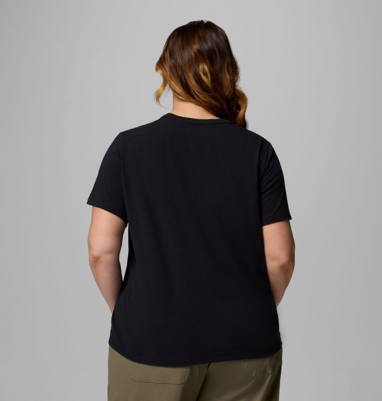 Women's Sun Trek Short Sleeve Shirt II - Plus Size, Color: Black, image 3