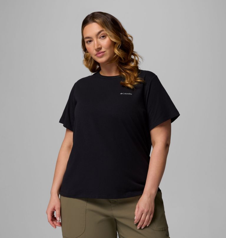 Women's Sun Trek Short Sleeve Shirt II - Plus Size, Color: Black, image 1