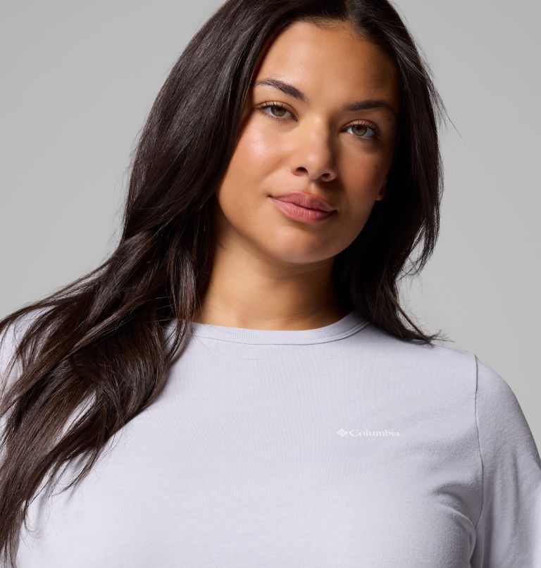 Women's Sun Trek Short Sleeve Shirt II - Plus Size, Color: Cirrus Grey Heather, image 5